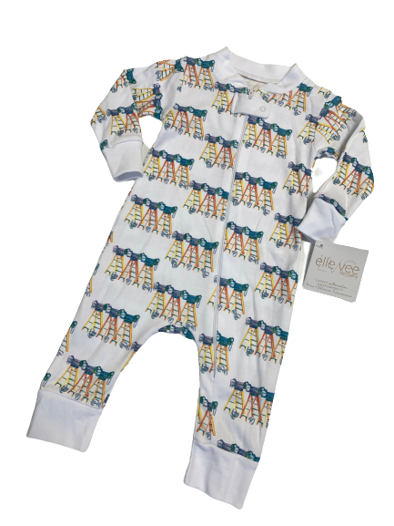 Elle Vee Organic Mardi Gras Krewe du Plume 2Pc Pajamas – Olly-Olly