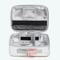 State Bags Insulated Lunchbox -  Rodgers Pink/Silver Metallic