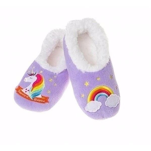 rainbow kids slippers