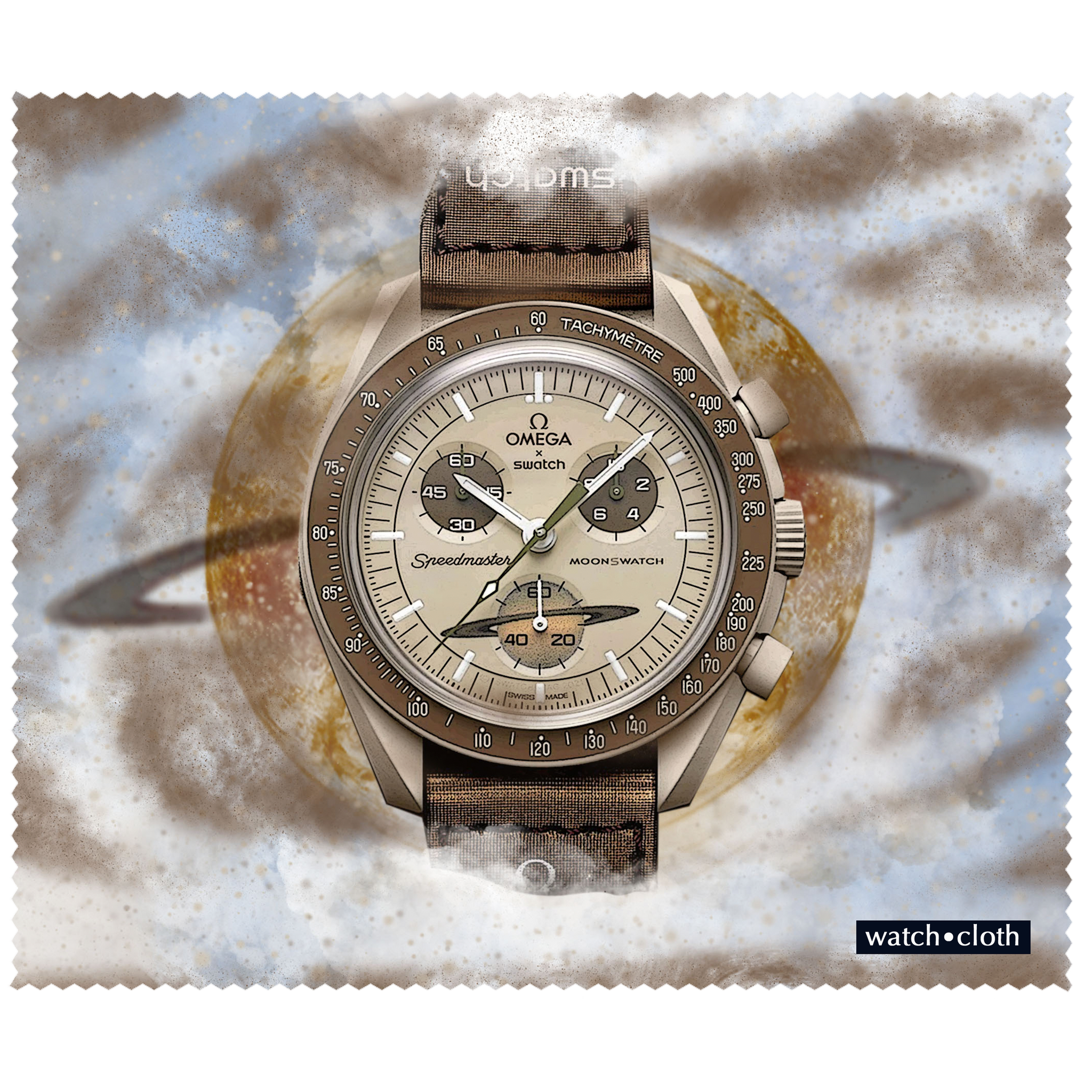 Omega x Swatch Brown - Mission to Saturn