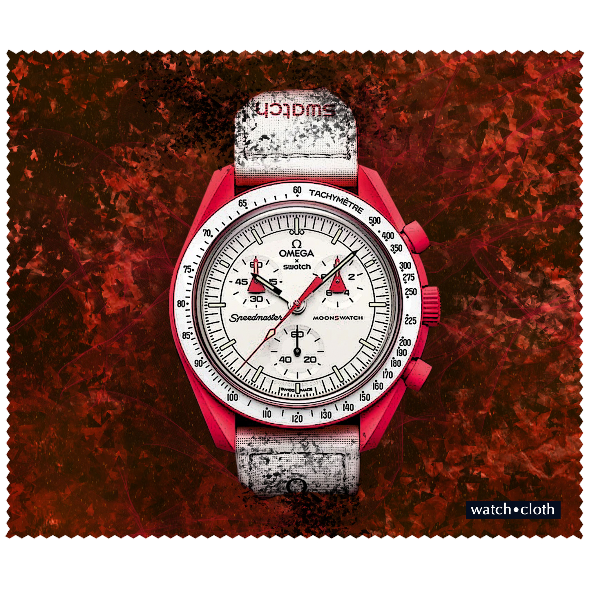 Omega x Swatch Red - Mission to Mars