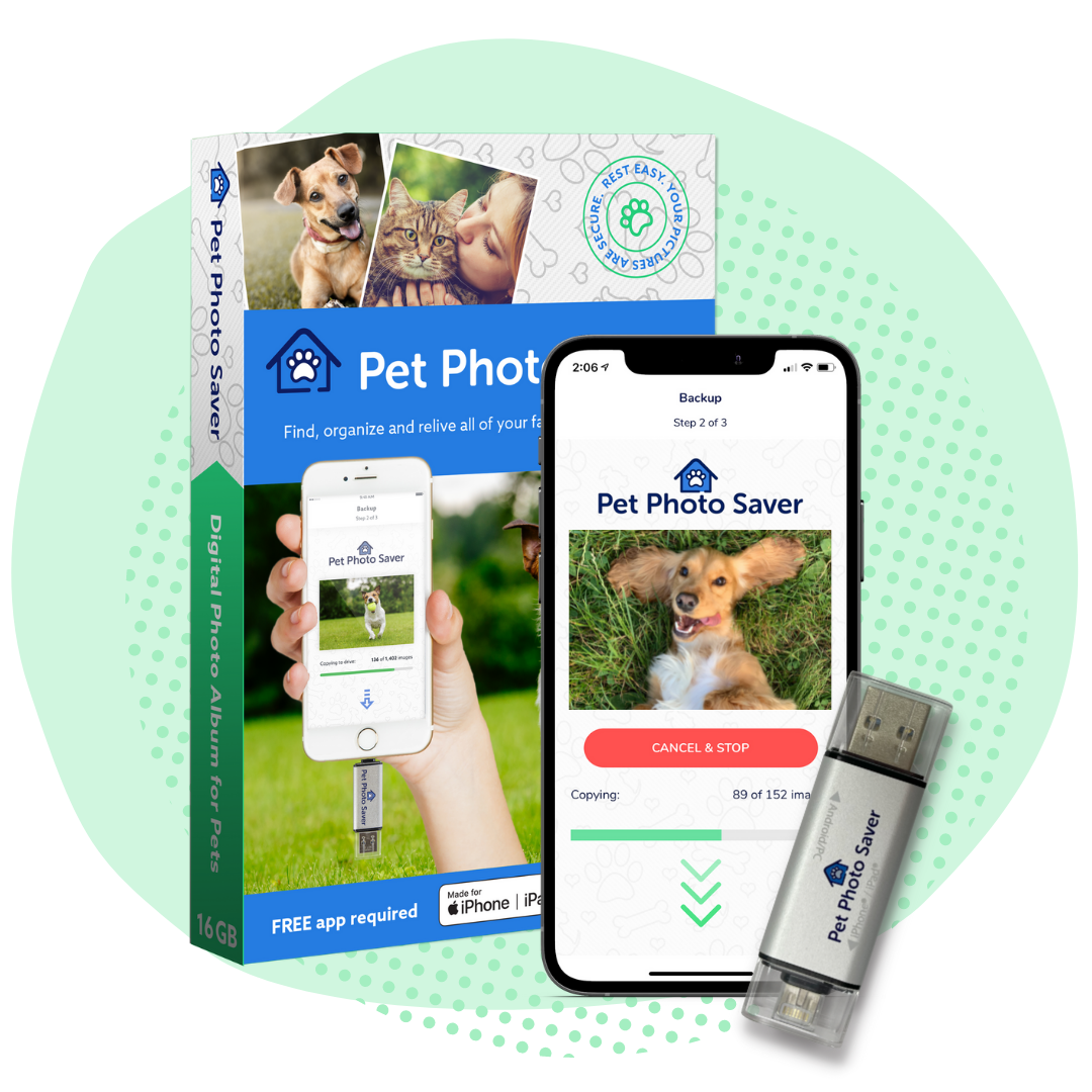 Digital Pet Photo Album - Pet Photo Saver - 16GB | Never Lose Your Pet Photos Again - Pet Photo Saver product image