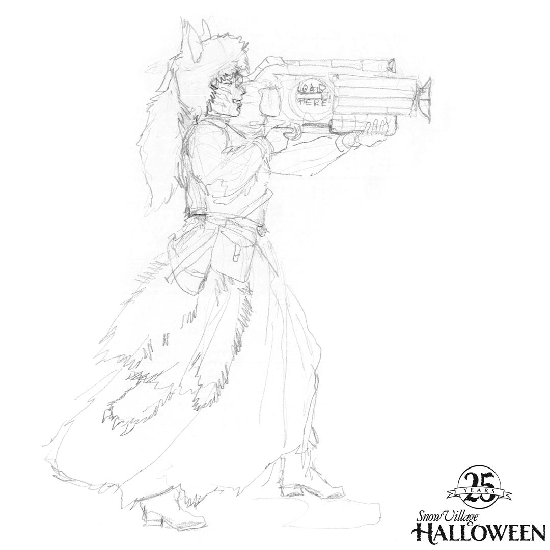 Female Werewolf Hunter Sketch #4