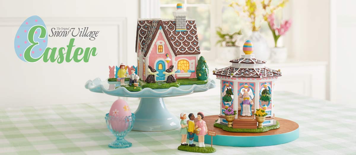 Original Snow Village Easter