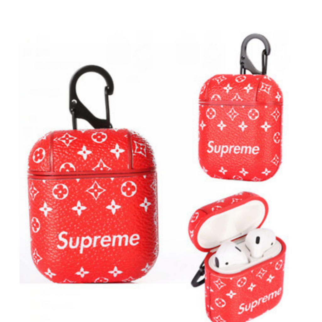 Louis Vuitton x Supreme Style Classic Logo Leather Protective Shockpro