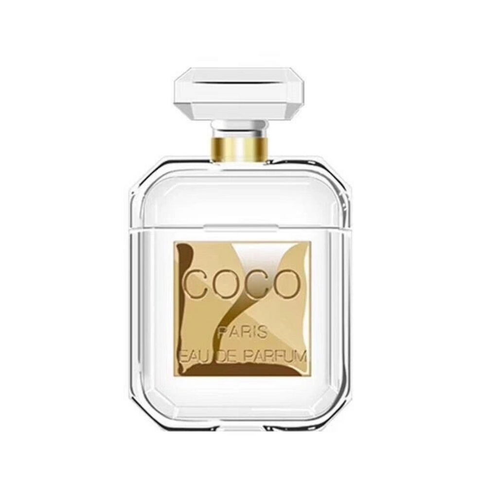 Coco Chanel Style Luxury Perfume Bottle Airpods Protective Shockproof