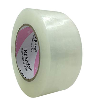 24 Rolls 3 Extra-Wide Clear Shipping Packing Moving Tape, 2 Mil Thickness