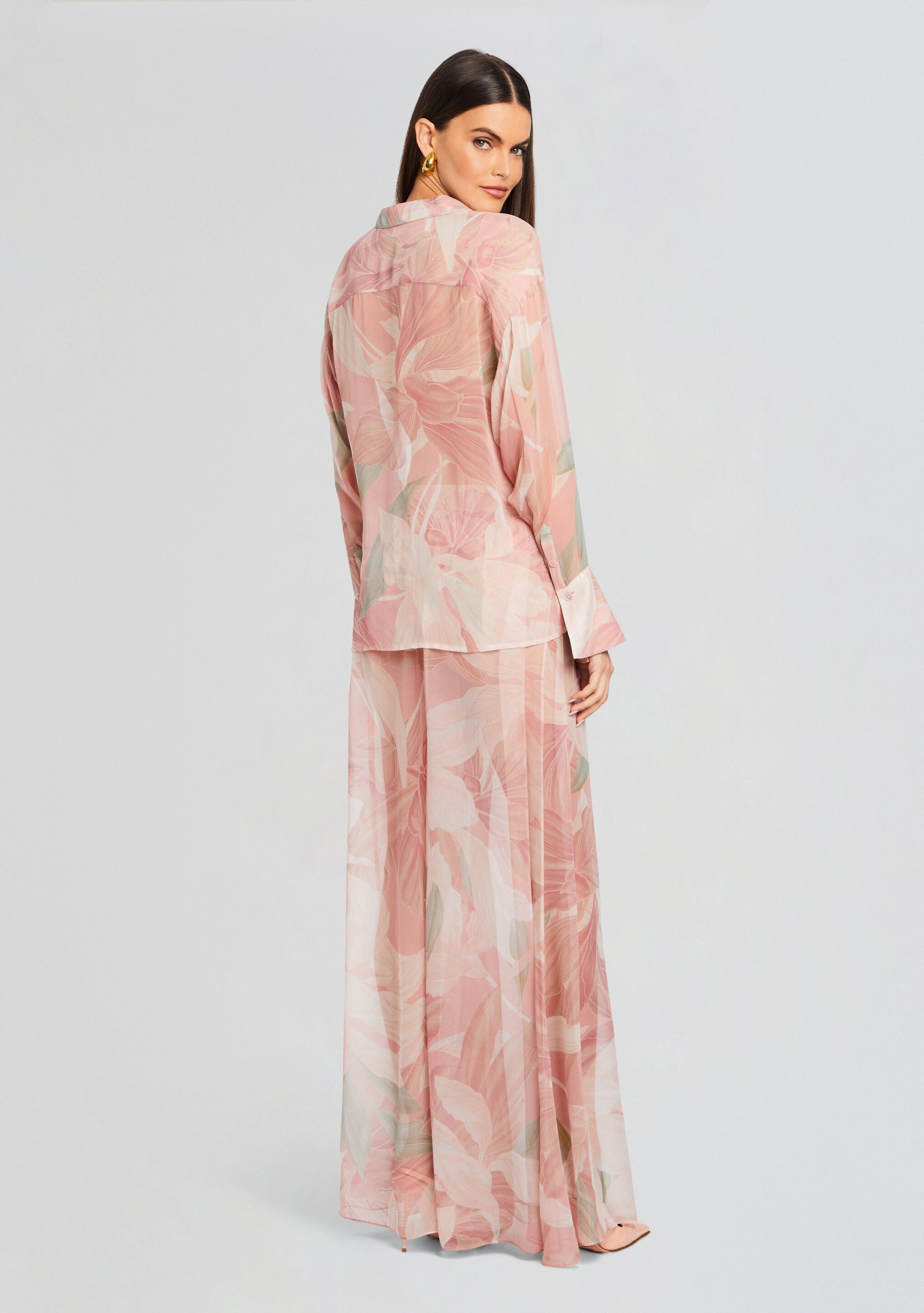 Zeca Silk Chiffon Pant