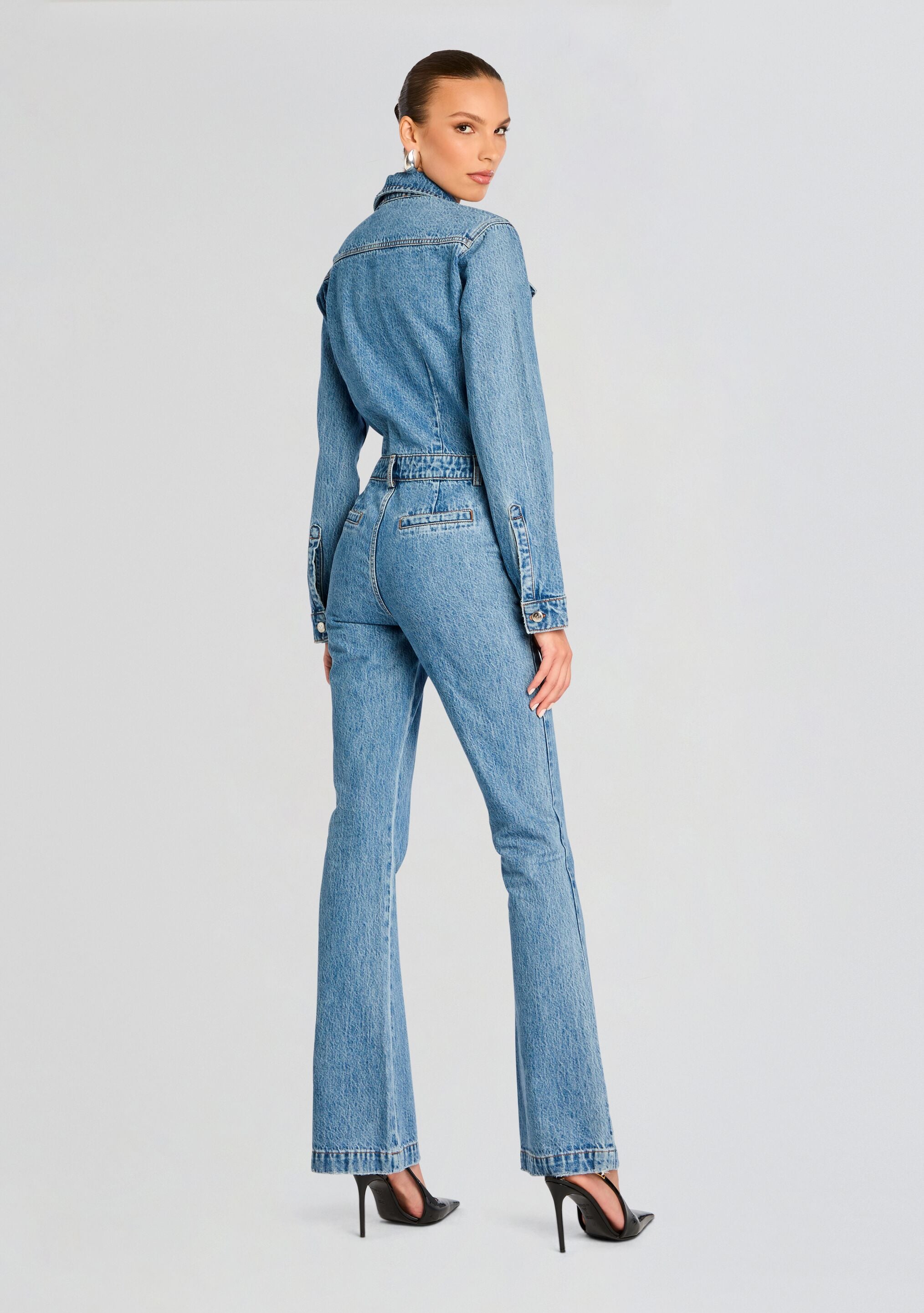 Mabel Fitted Mid Rise Jumpsuit