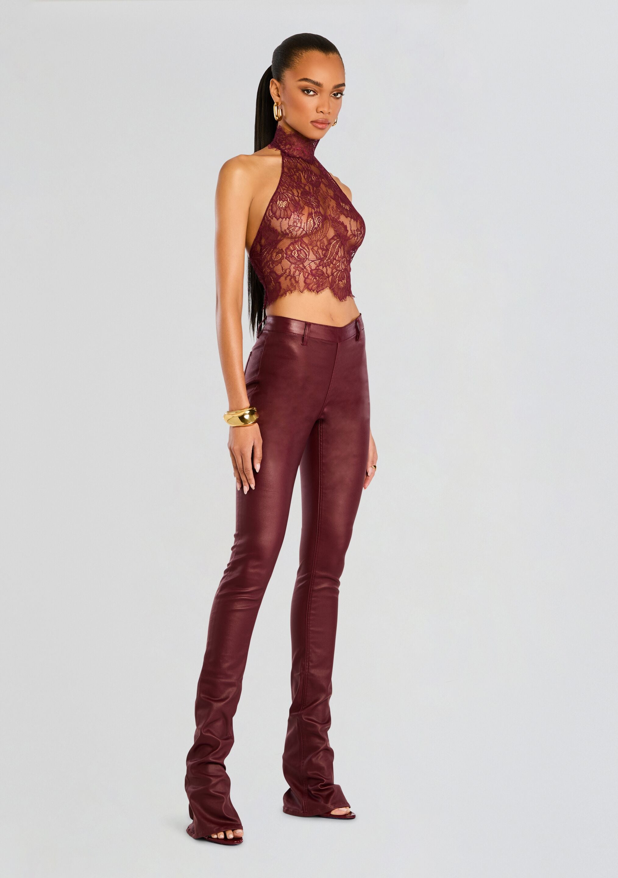 Violet Lace Top