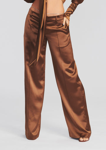 LIZZY LOW RISE FLARED TROUSERS