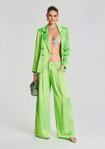 Sold Out SKIMS Swim COVER UP CARGO PANT neon green Sz XXS Pants