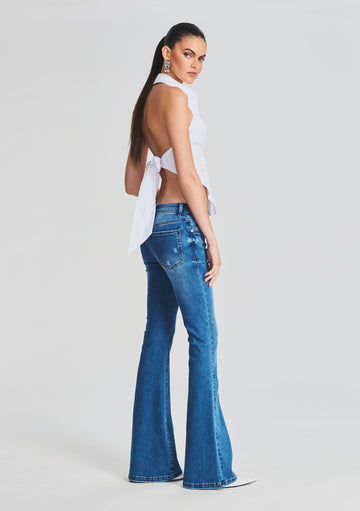 Off-White Upside Down flared jeans - Blue