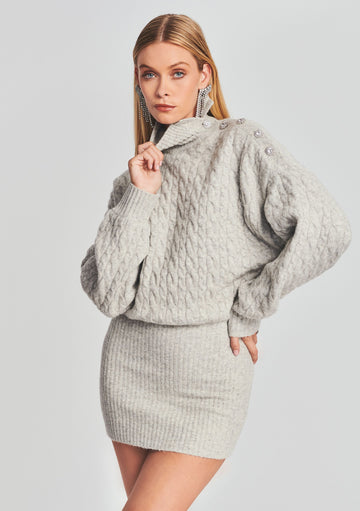 Cavanaugh Sweater Dress Grey Marle