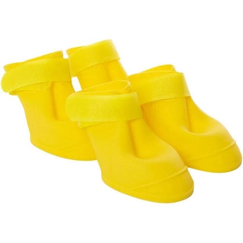 Petco Silicone Dog Boots, Waterproof , Large, Yellow