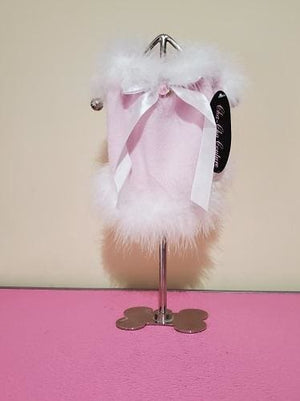 Pink Boa Sweater Dress - Posh Pet Glamour Boutique