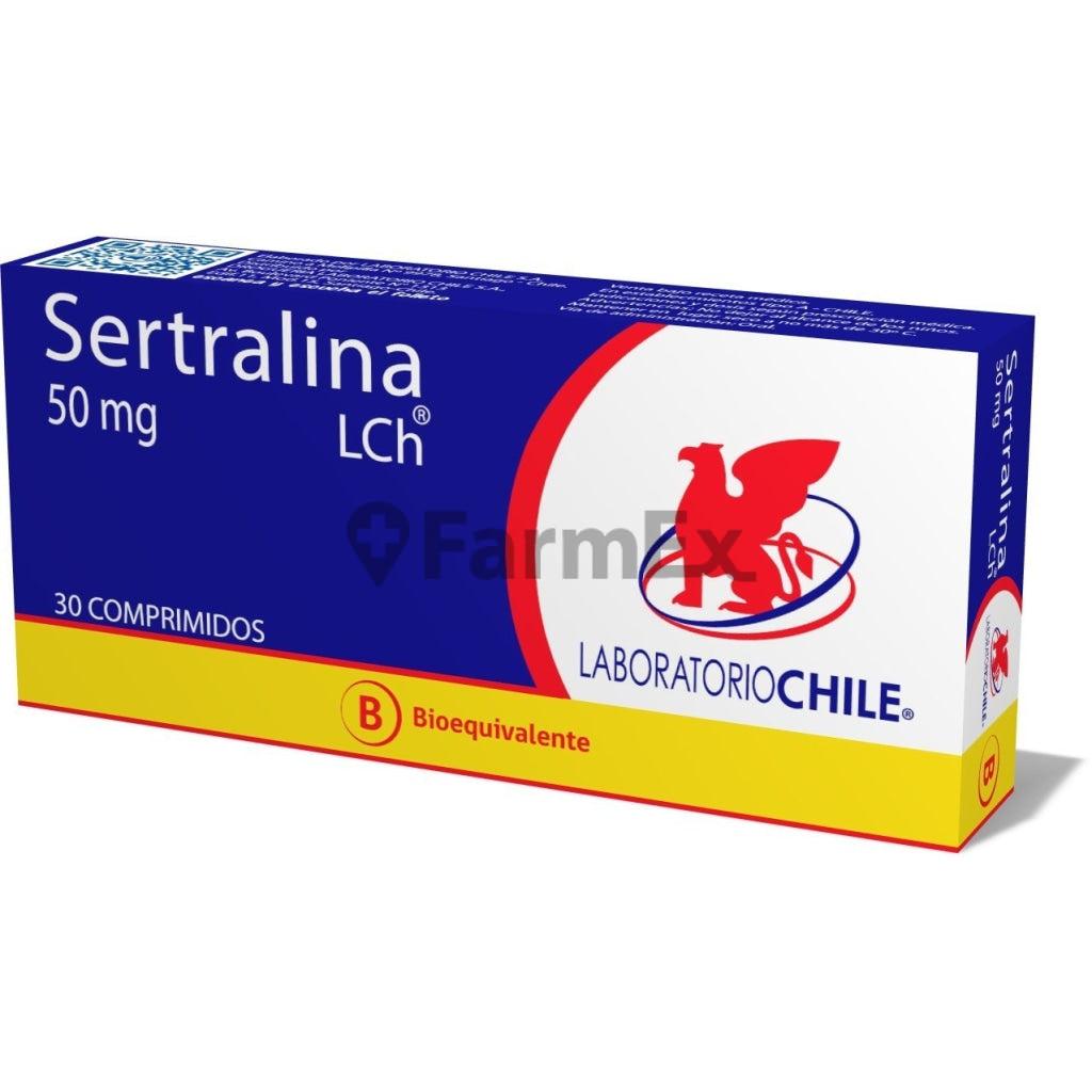 Sertralina 50 mg x 30 comprimidos