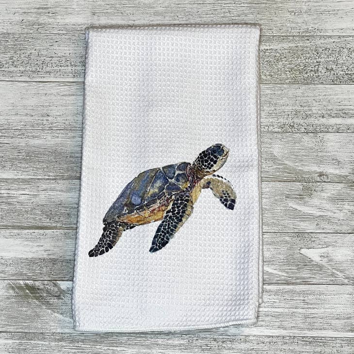 6 Pcs Beach Kitchen Towels Coastal Ocean Animal Dish Towels Sea Nautical  Kitchen Towels Turtle Hand Towels Tea Towels Absorbent Beach Dish Towels  for