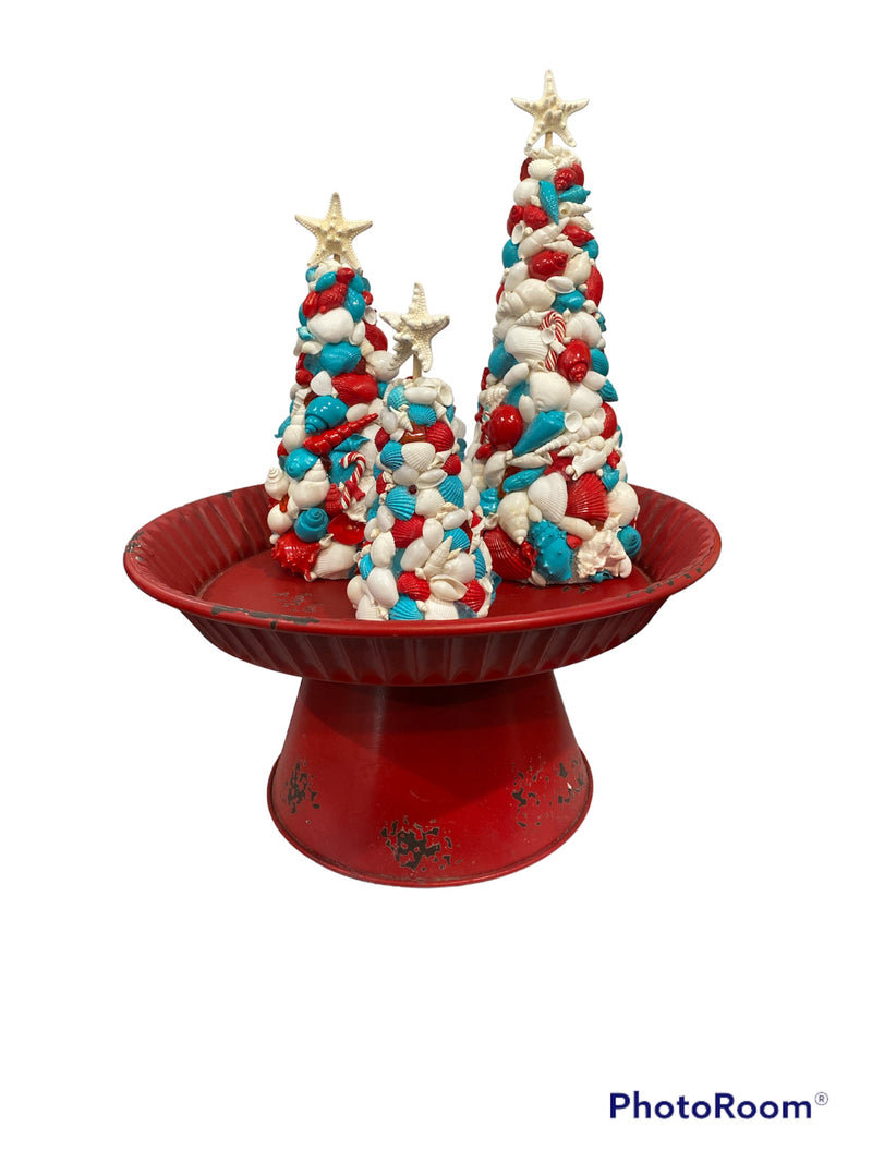 Foam Cone Seashell Christmas Tree - My Eclectic Treasures