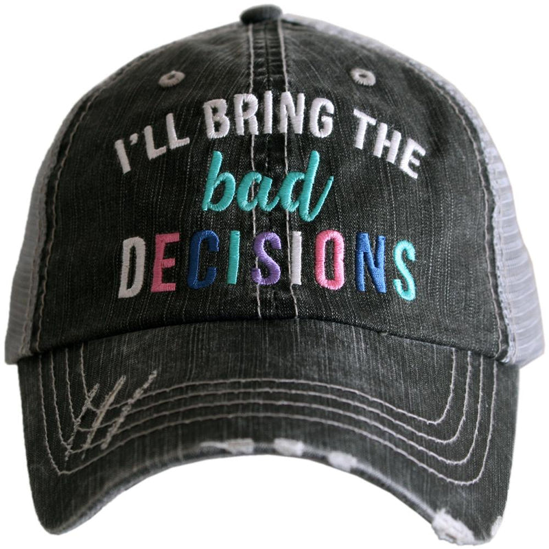 Beach Hair Don't Care Trucker Hat with Anchor Mint