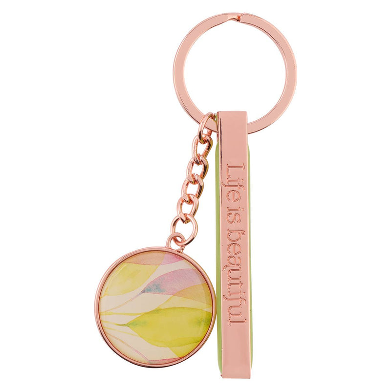 Grow in Grace Metal Key Ring with Link Chain