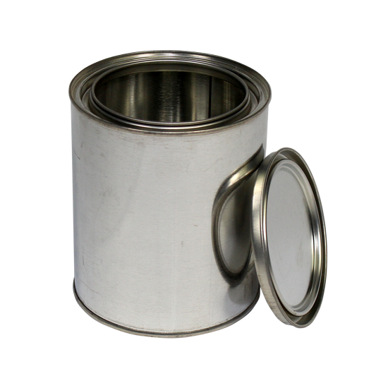 Unlined Metal Paint Can with Lid - 1 Quart