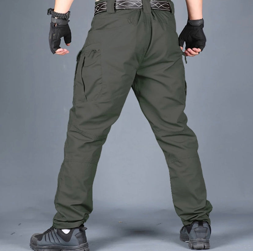 Tactical Men Cargo water resistant Pants Durable Anti-cut - Black ...