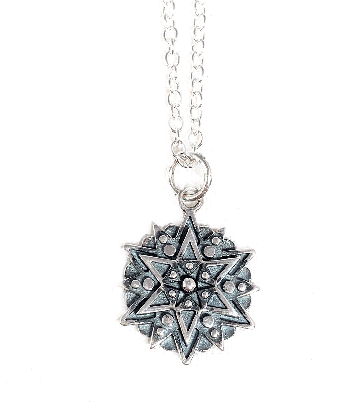 Shop Affirmation Mandala Necklaces in Sterling Silver at Positively Me ...