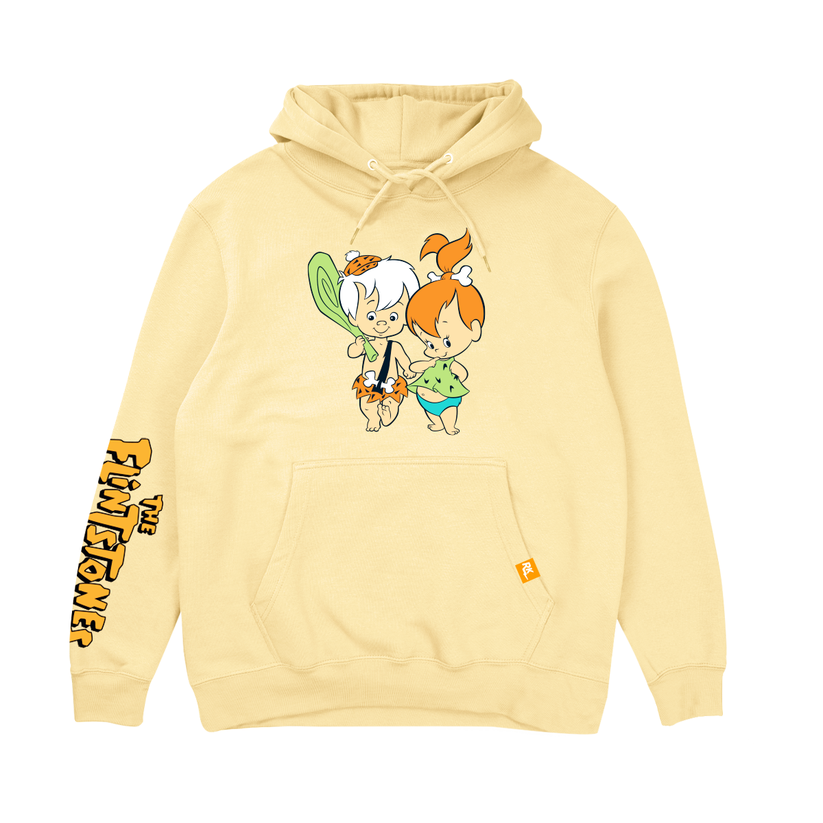 Flintstones Bamm Bamm & Pebbles Hoodie - Butter Yellow – Retrokid.ca