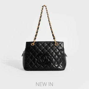CHANEL Quilted Petite CC Caviar Timeless Tote in Black 2003 - 2004 [ReSale]
