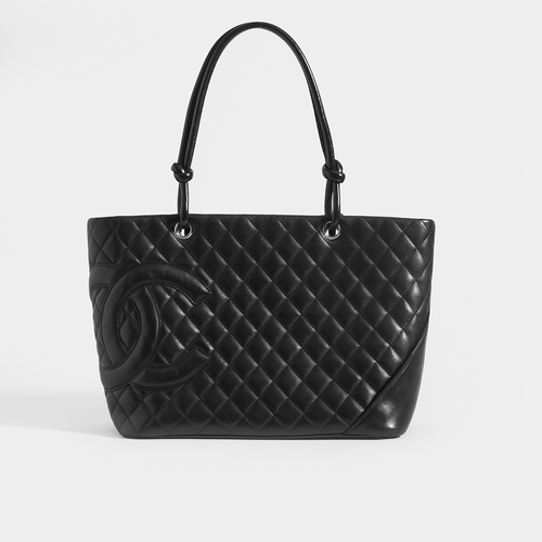 Chanel Cambon Ligne Quilted Leather Bowler Tote Bag - DDH