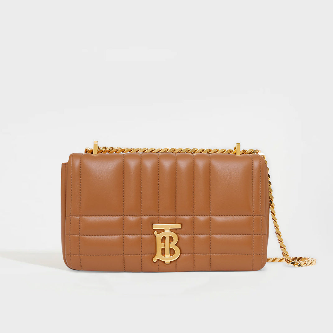 BURBERRY Brown Small Quilted Lola Bag | COCOON