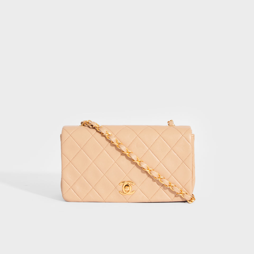 CHANEL Quilted Single Flap Chain Shoulder Bag | COCOON
