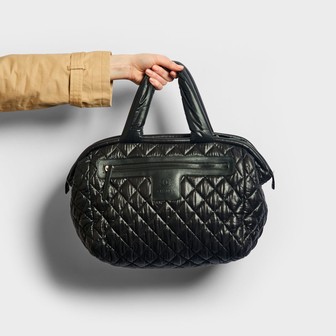 CHANEL Cocoon Bag in Black Nylon 2012 | COCOON