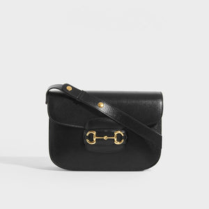 GUCCI Horsebit 1955 mini leather-trimmed printed coated-canvas shoulder bag