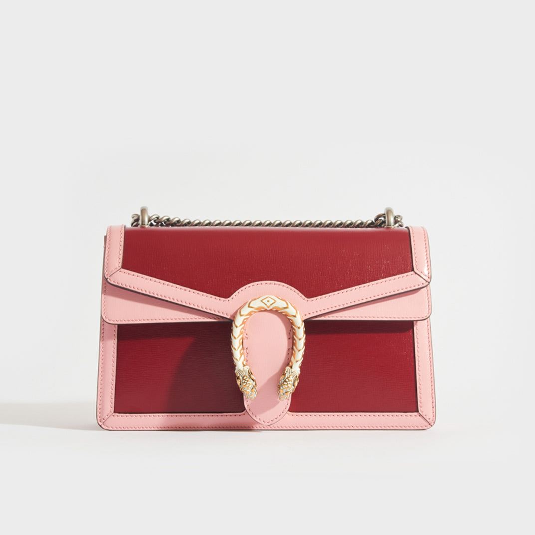 GUCCI Dionysus Small Shoulder Bag in Red and Pink | COCOON