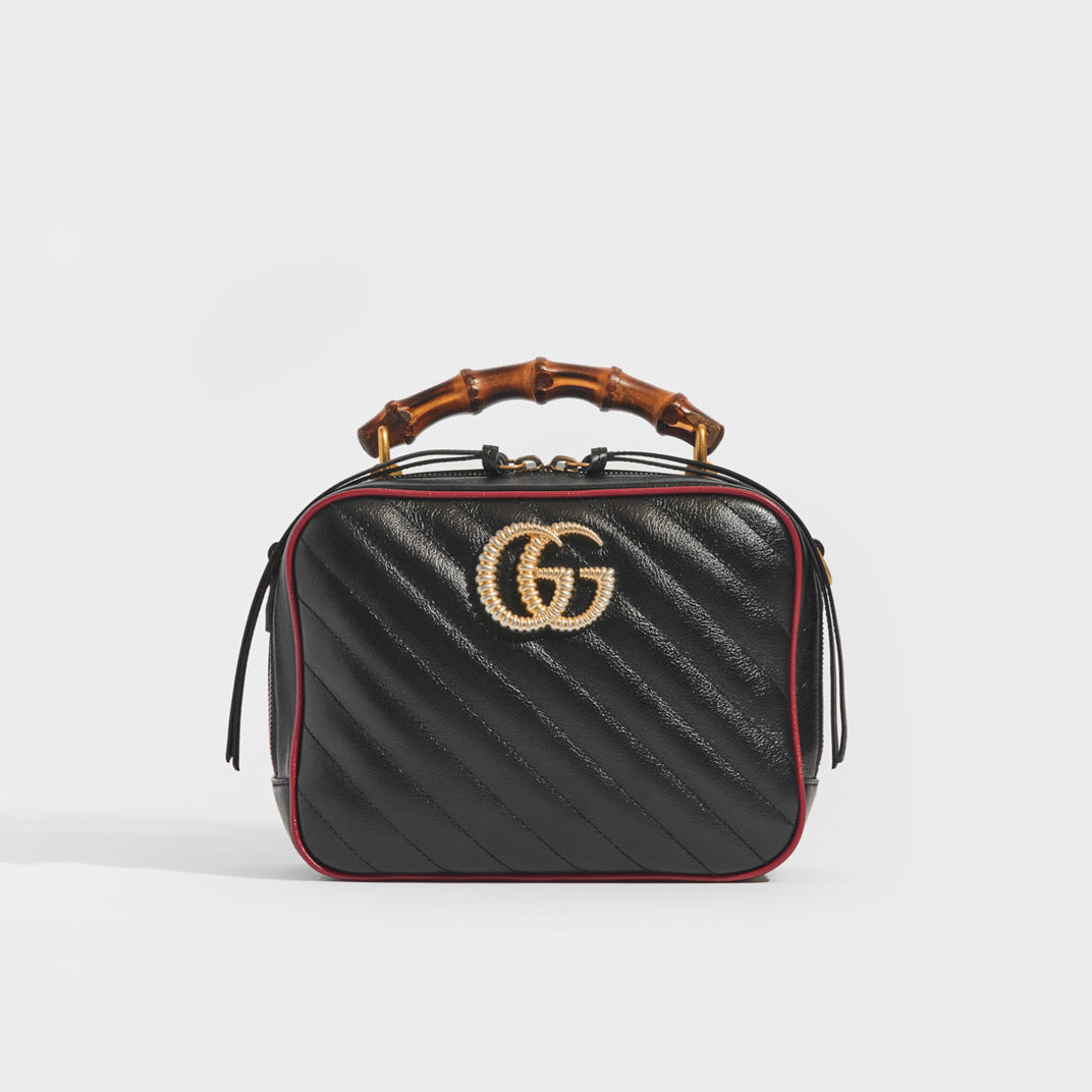 GUCCI GG Marmont Shoulder Bag with Bamboo Handle | COCOON