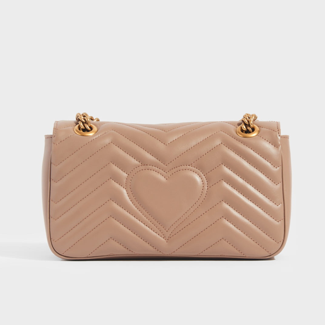 GUCCI GG Marmont Small Shoulder Bag Dusty Pink | COCOON