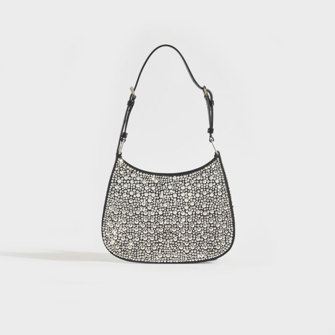 PRADA Cleo Satin Shoulder Bag with Crystals | COCOON