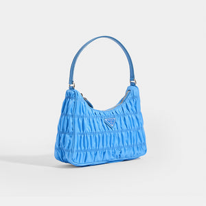prada blue shoulder bag