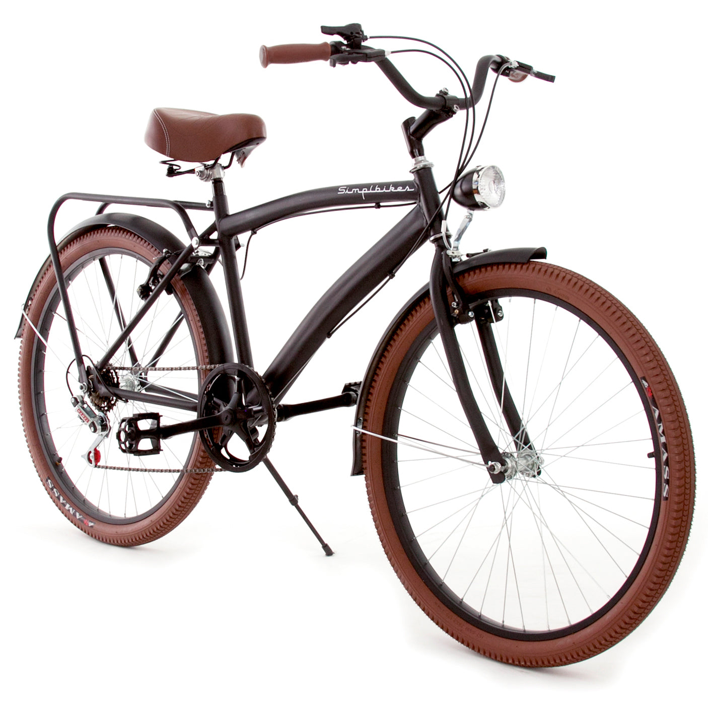 sueño Abrumar Modernización Bicicleta Vintage Hombre | Negro Mate Llantas Café. – Bicicletas Vintage