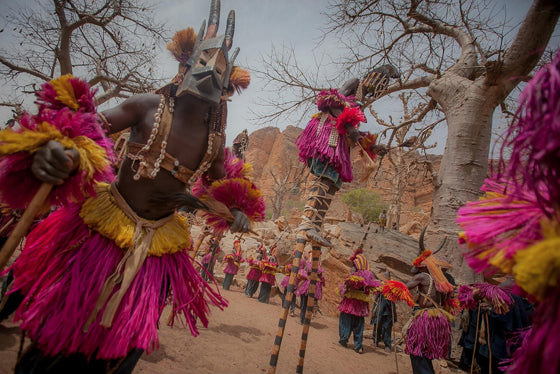 Safari Journal / Blog by Safari Fusion | Photographer Anthony Pappone | The colours of West Africa's festivals | Dogon mask dance, Pays Dogon Country, Mali