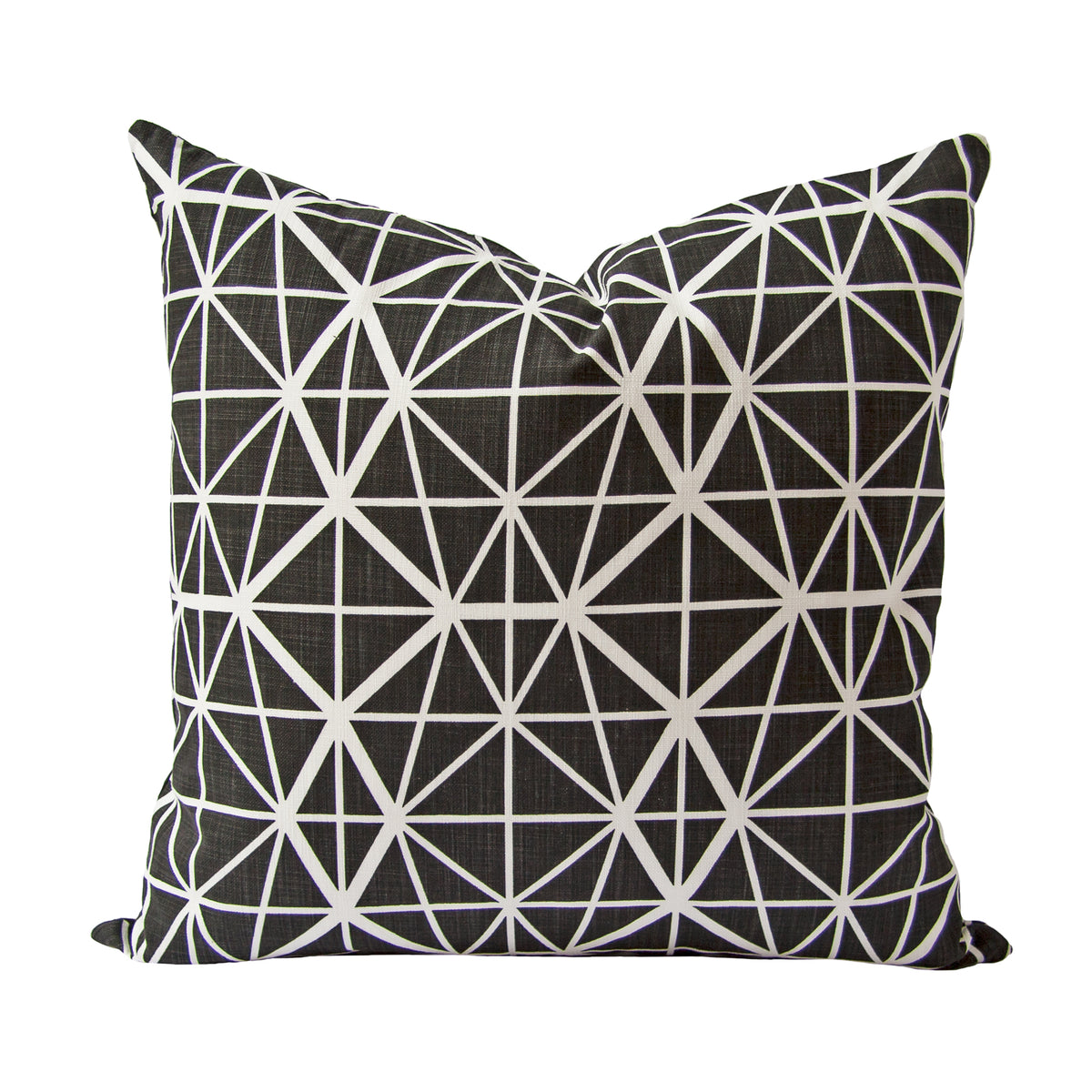 Facet Cushion (black) | African design geometric pillow by Safari Fusion