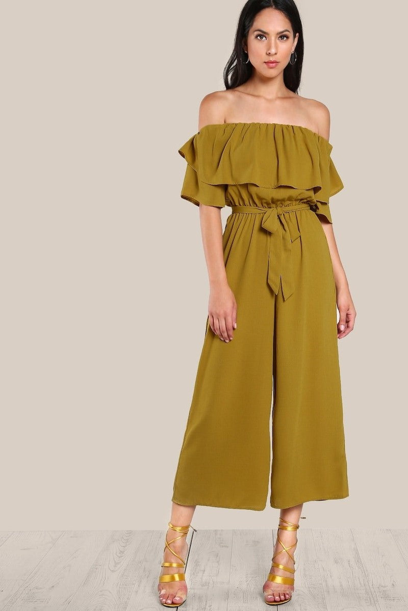 closet jumpsuit mustard