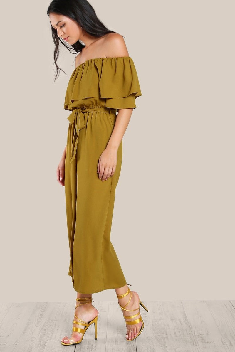 closet jumpsuit mustard