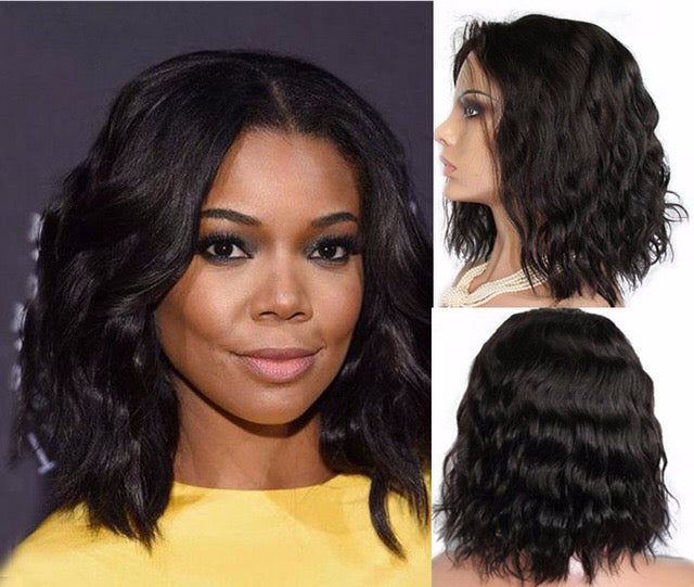 12 inch body wave lace front wig