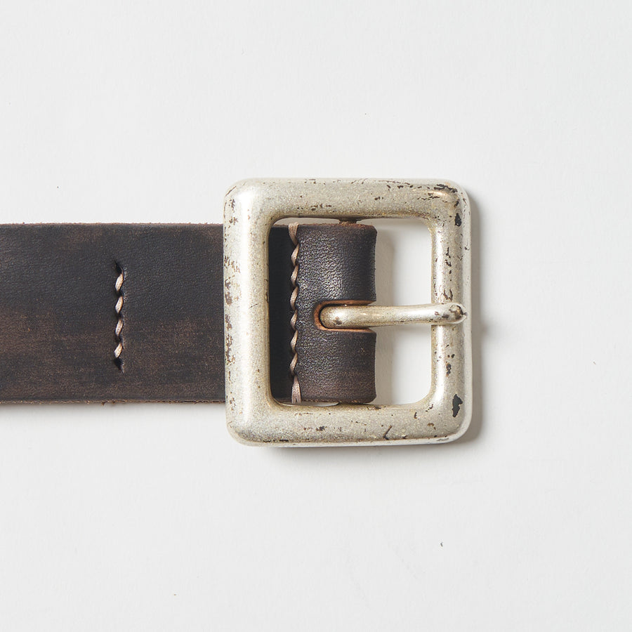 Leather belt - WC010 - Black, XL