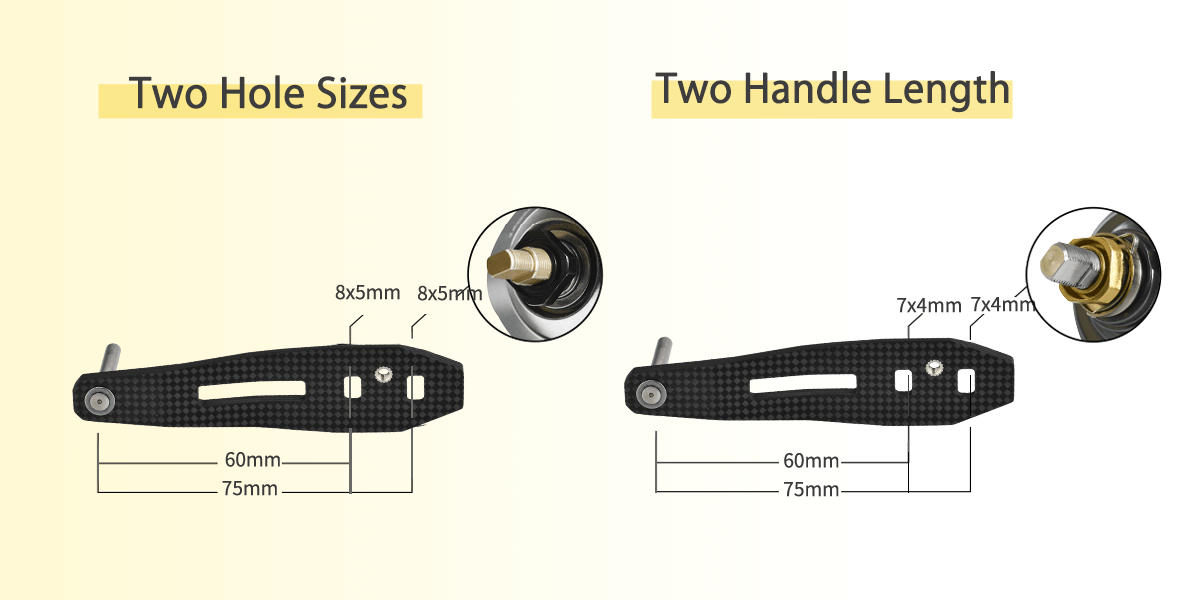 handle 2 shaft size