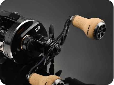 Method of placing the power knob on the spinning reel - Gomexus