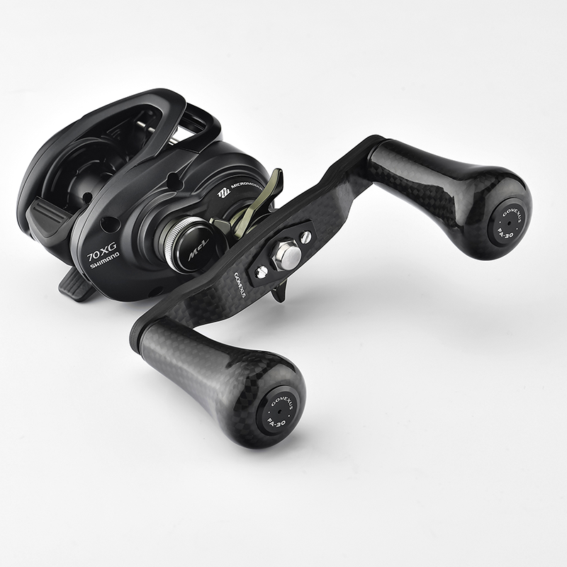 Gomexus Carbon Handle for Baitcasting Reel with Aluminum Knob DC-A20